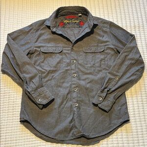 Robert Graham Charcoal Button Down Shirt men’s Small